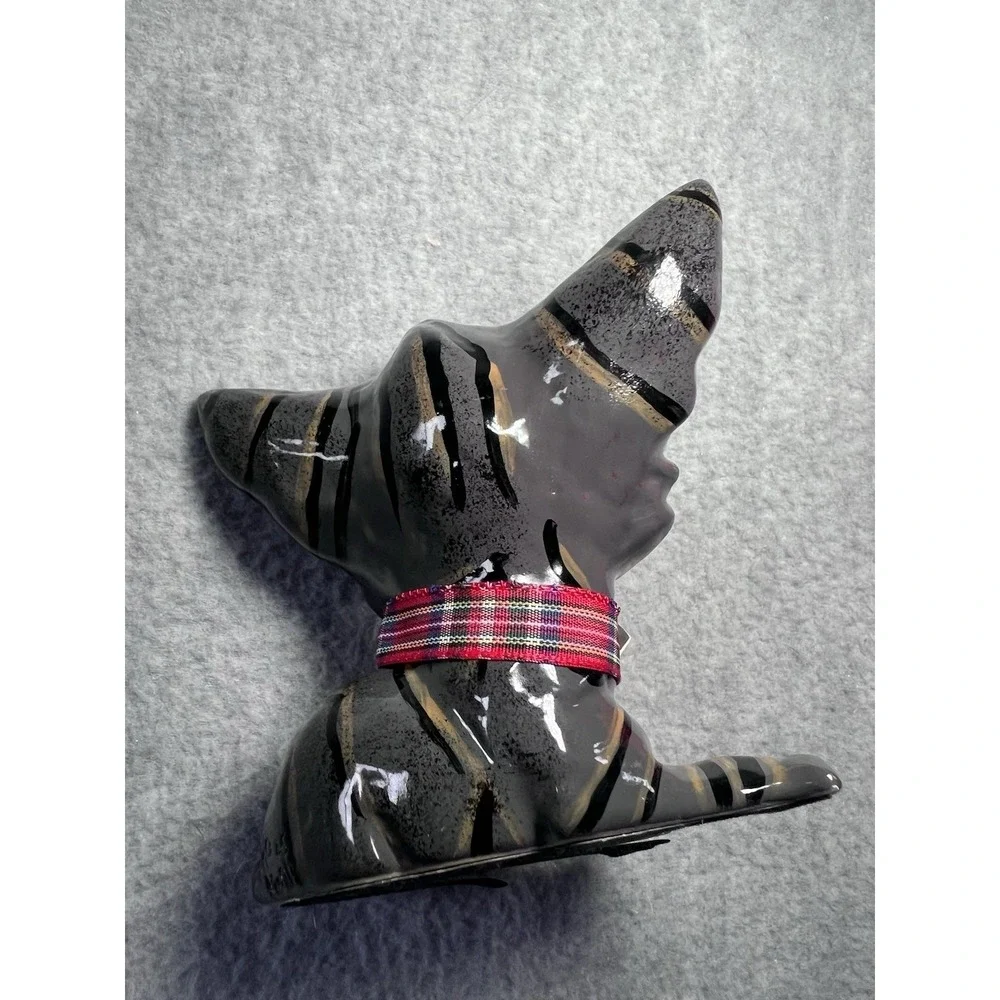 LITTLE PAWS MILLIE Pet KITTEN Gray Black Resin FIGURINE 306-LP-MIL‎ Ceramistone